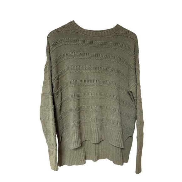 Cupcakes and Cashmere Chunky Knit Grungy Gorpcore High Lo Soft Comfy Sweater M - Picture 1 of 8